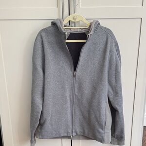 Gray Zip-Up Hoodie